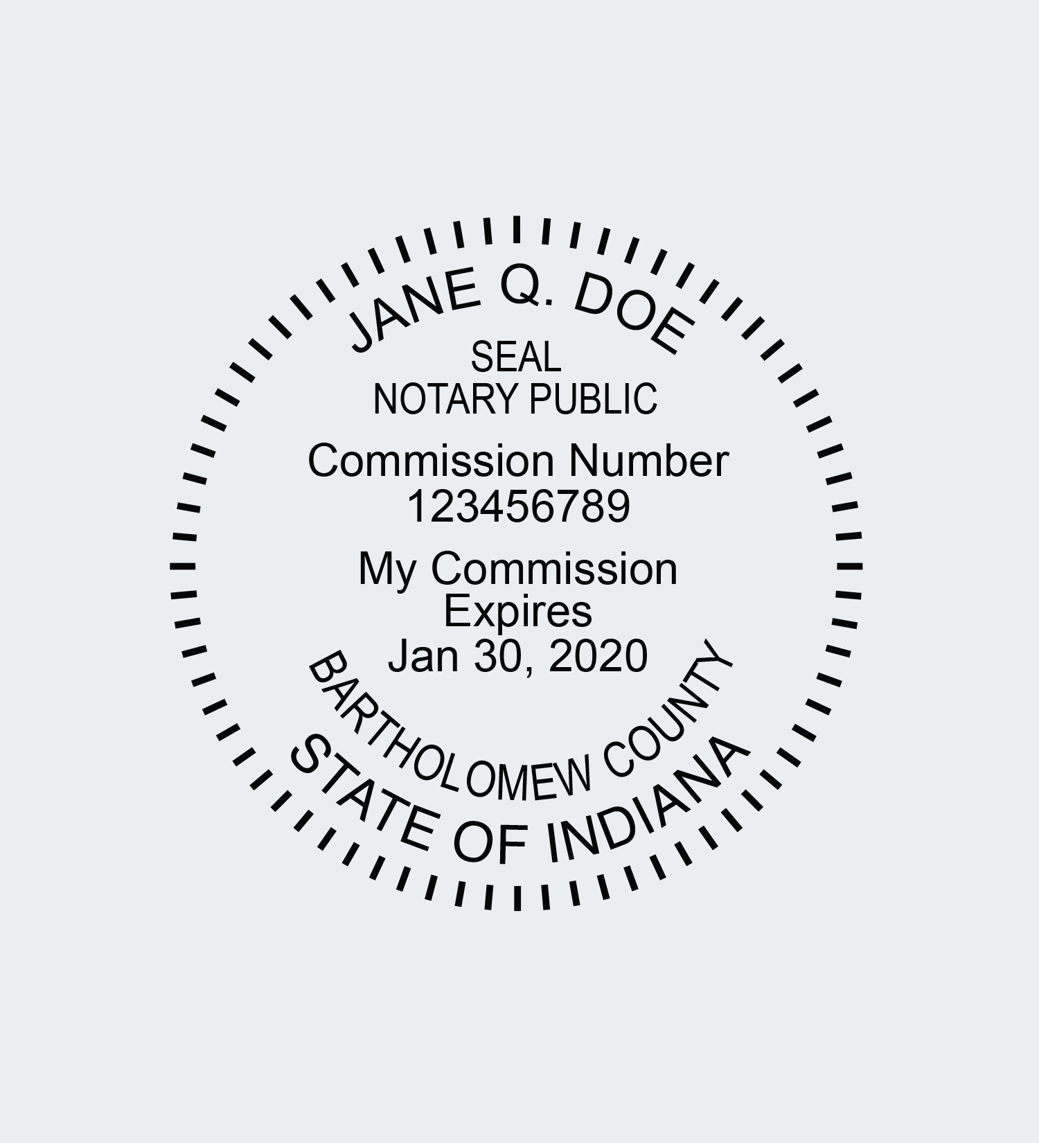 Indiana Notary Seals Nna 1984